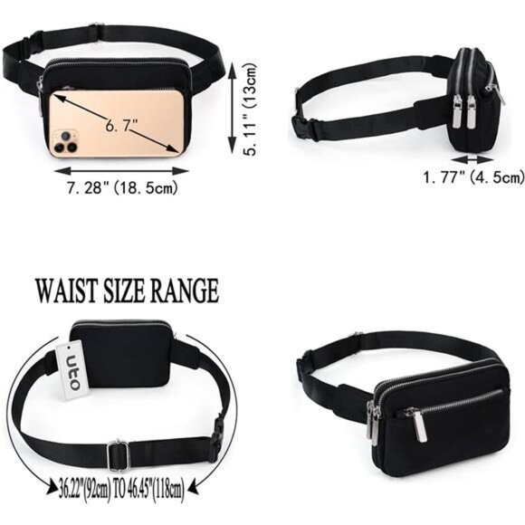 Trendy Fashion Crossbody Bag Black4 - Picture 6 of 6